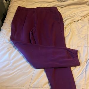 Purple sweat pants